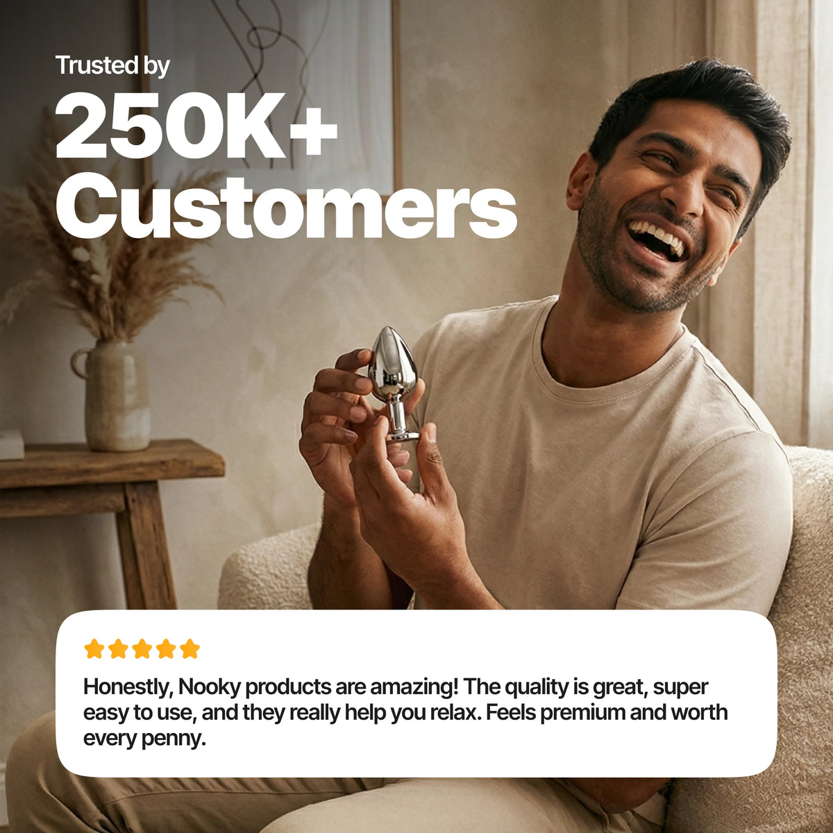 Nooky Core-2-in-1 Kit | Heart Metal Butt Plug & Water based  Natural Lube