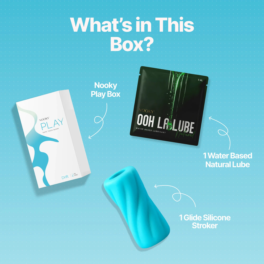 Nooky Drift -2-in-1 Kit | Men’s Stroker & Water based Natural Lube