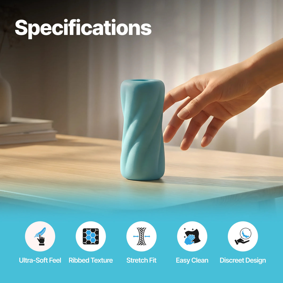 Nooky Drift -2-in-1 Kit | Men’s Stroker & Water based Natural Lube