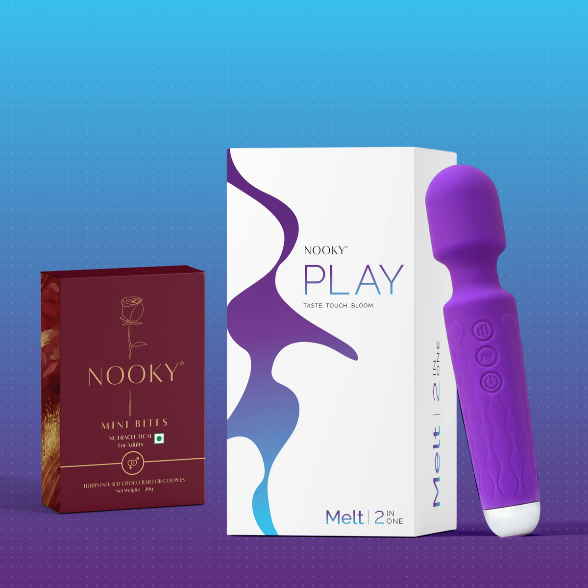 Nooky Melt 2-in-1 Kit | Massager & Chocolate