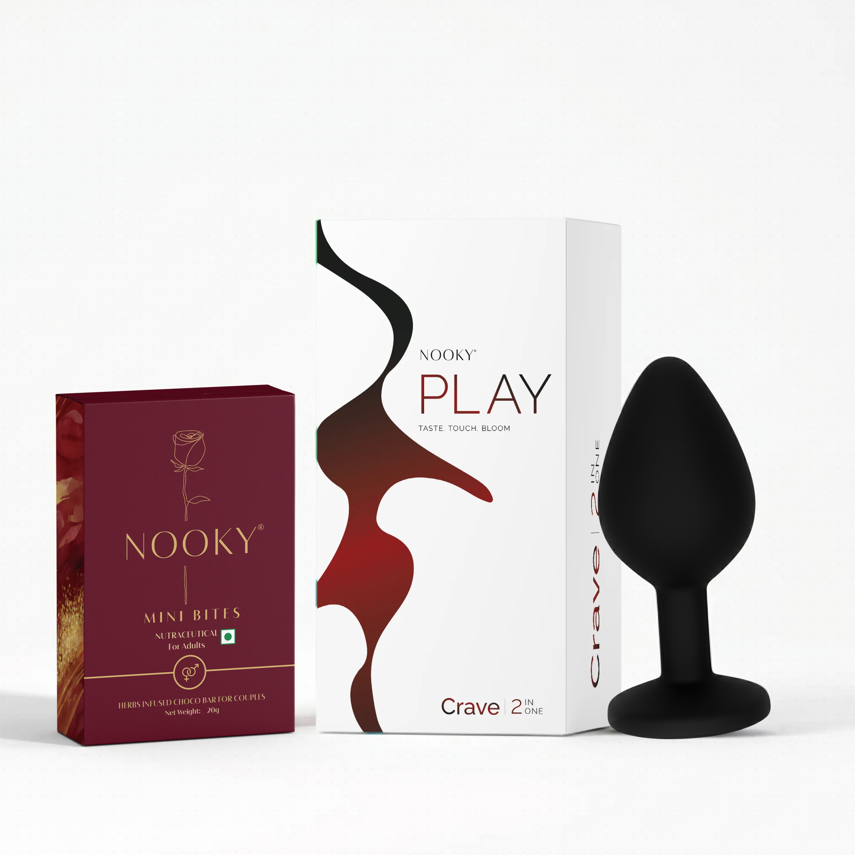 Nooky Crave 2-in-1 Kit | Silicone Plug & Chocolate