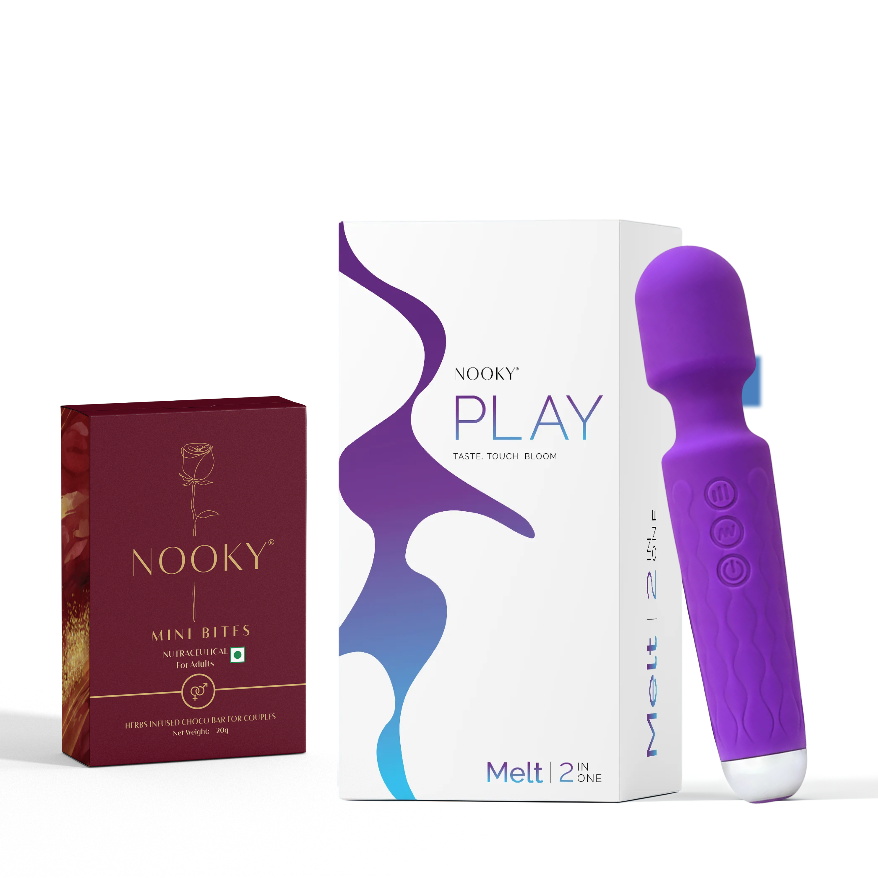 Nooky Melt 2-in-1 Kit | Massager & Chocolate