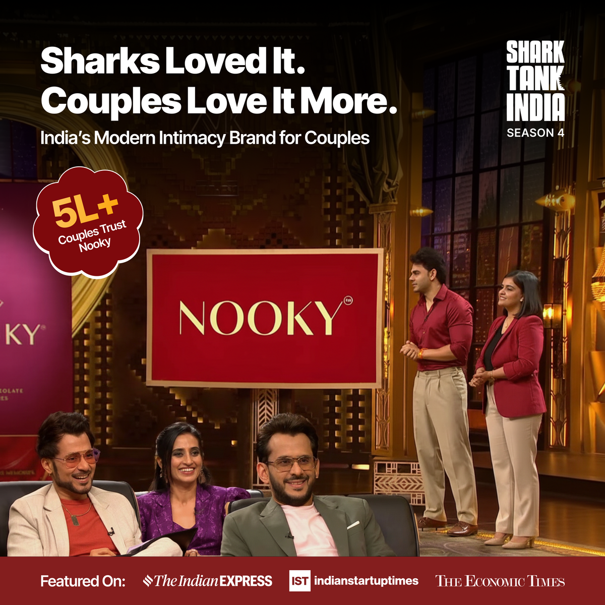 Nooky Babydoll Pink Tonight | 4-in-1 Date Night Gift Kit for Couples