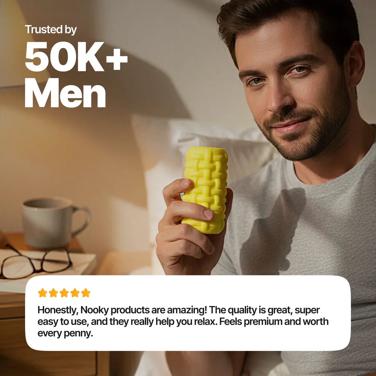 Nooky Surge-2-in-1 Kit | Men’s Stroker & Water based Natural Lube