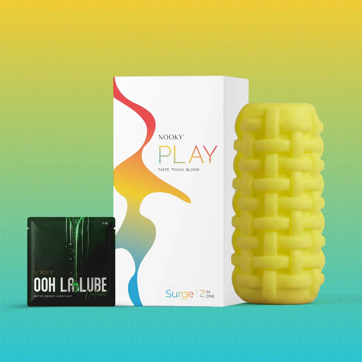 Nooky Surge-2-in-1 Kit | Men’s Stroker & Water based Natural Lube